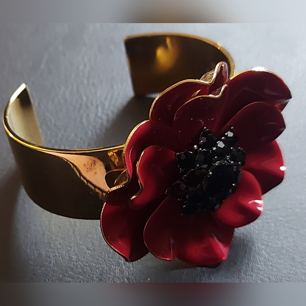 Kate Spade New York Precious Poppies Cuff